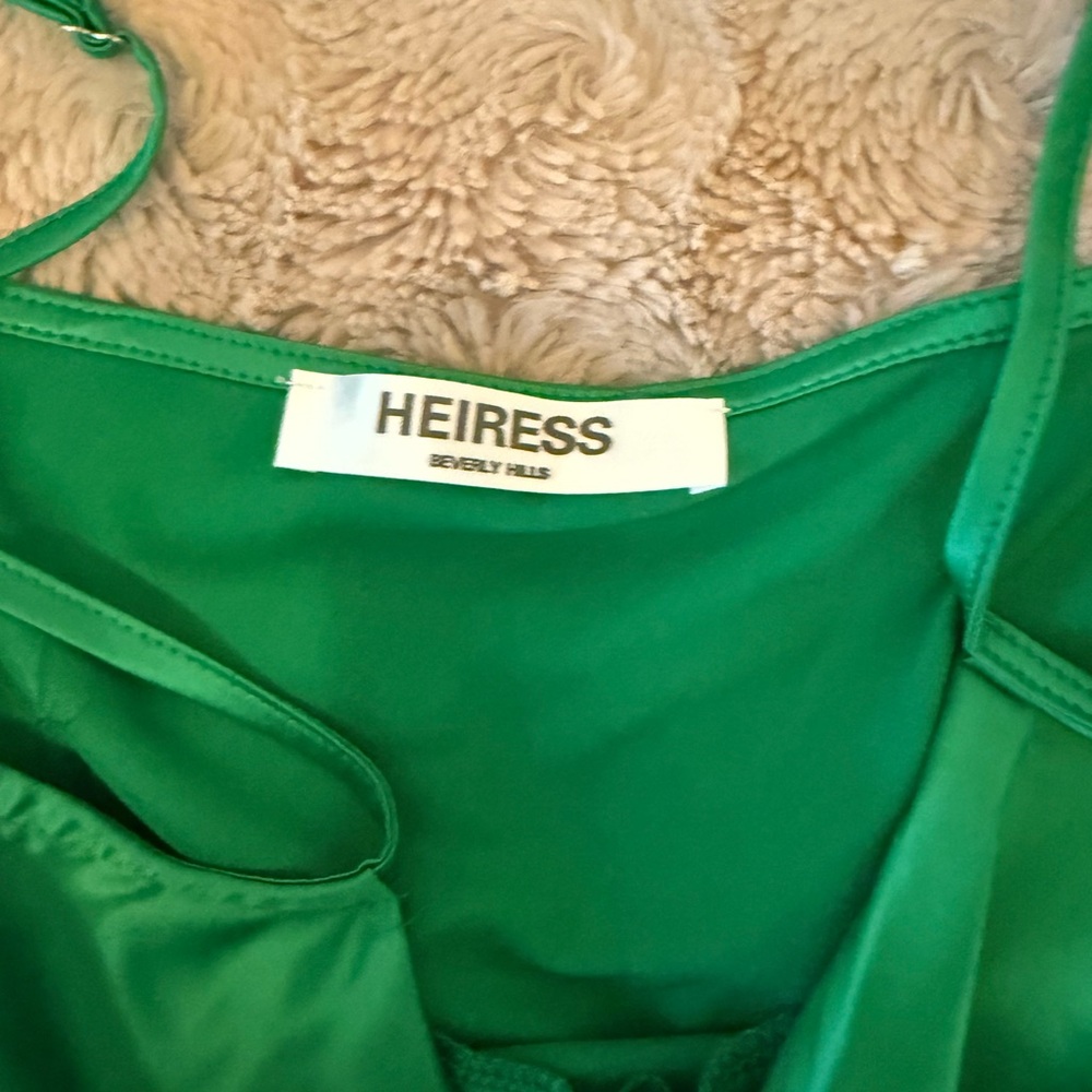 Green Mini Dress - Picture 2 of 3